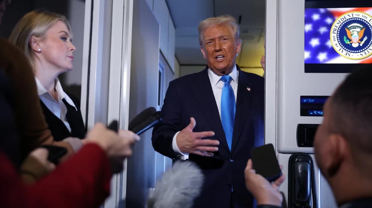 Trump on Air Force one: Term limit ‘sad,’ numbers best ever