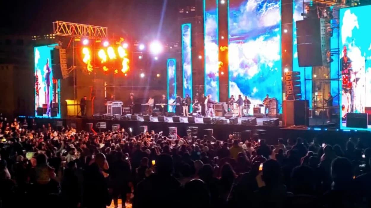 Ramy Sabry performs at The Village opening in Egypt’s Celia