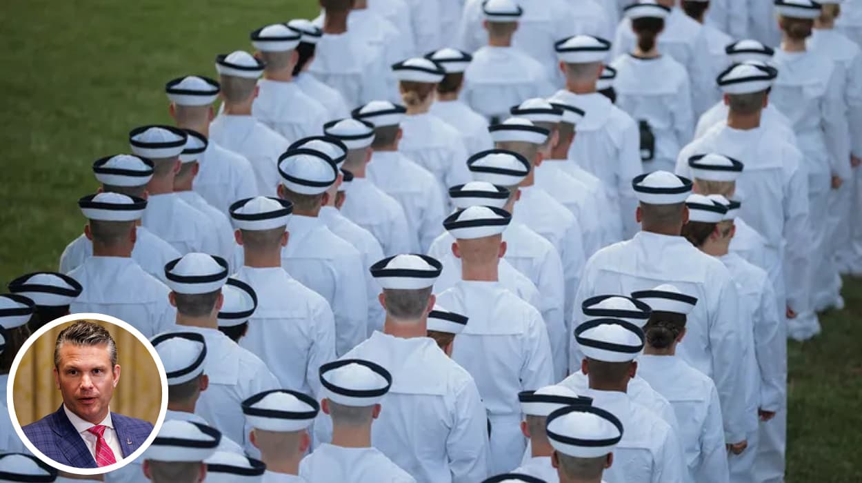 Pete Hegseth reassigns naval academy’s first female superintendent Image