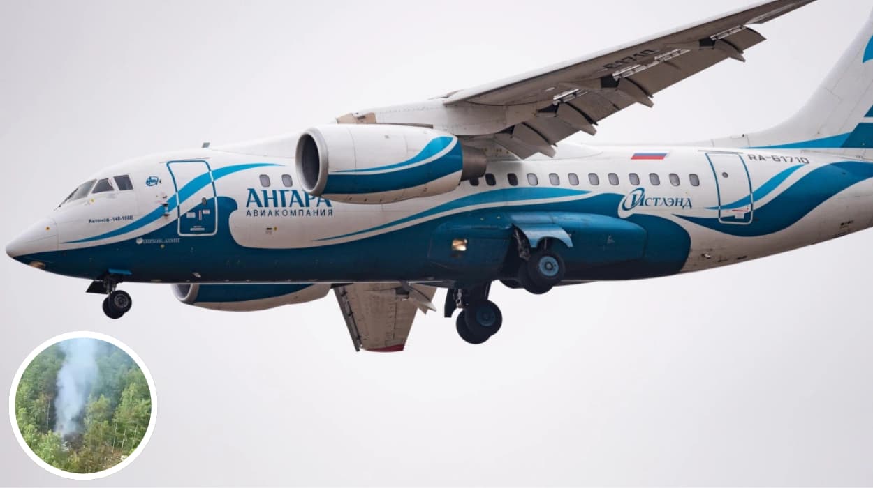 Russian antonov An-24 plane crash in far east kills nearly 50 Image