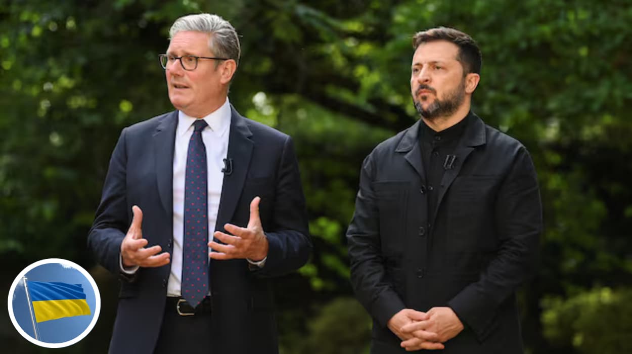 Zelenskiy and Starmer Discuss Ukraine War, Russia’s Threat Image