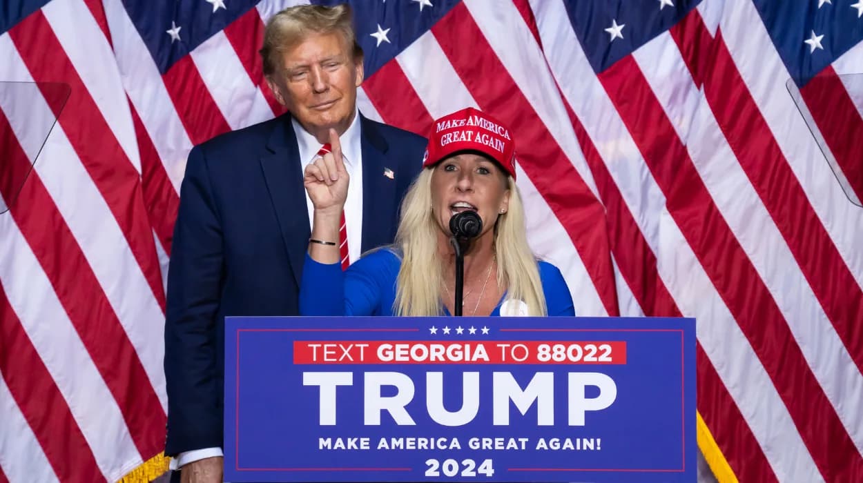 Trump calls Marjorie Taylor Greene’s resignation ‘great for the country’
