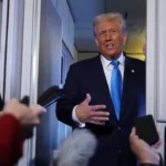Trump on Air Force one Term limit ‘sad numbers best ever 1