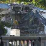 White House east wing demolition underway 1