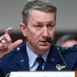 top us general general dan caine visits troops as warship fleet rises 1