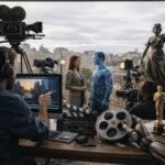 Filmmakers debating AI movie production during Cannes 2026 conference