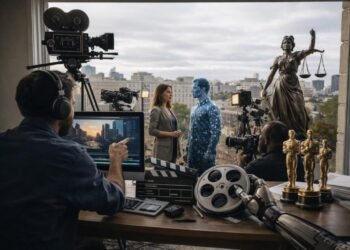 Filmmakers debating AI movie production during Cannes 2026 conference
