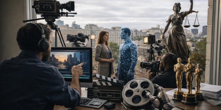 Filmmakers debating AI movie production during Cannes 2026 conference