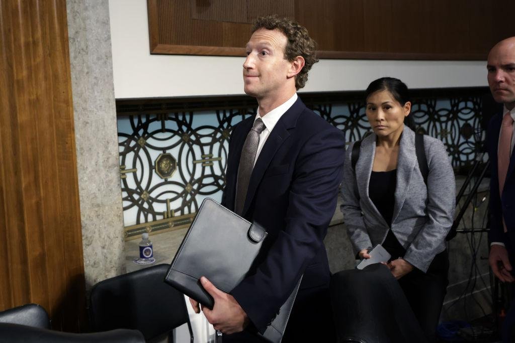 Tech CEOs arriving for Big Tech investigation hearing in Washington DC