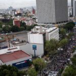 Families marching during Mexico crime crisis demonstration ahead of World Cup