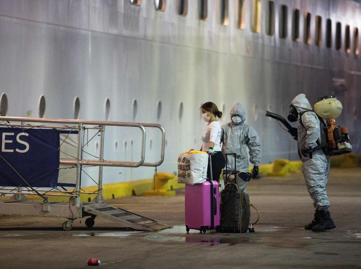 Medical crews responding to hantavirus outbreak at sea on commercial ship