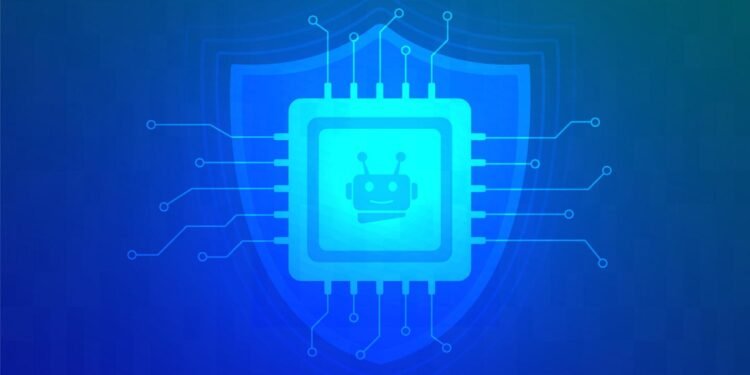 hacker using artificial intelligence during AI cybersecurity threats attack simulation
