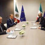 EU Mexico summit conference ahead of major trade and security cooperation talks
