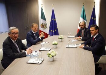 EU Mexico summit conference ahead of major trade and security cooperation talks