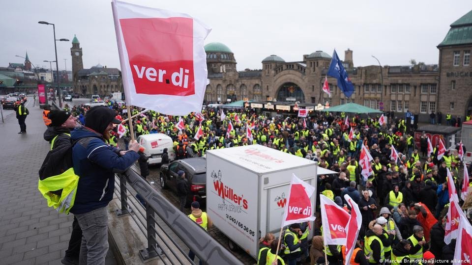 Germany labor protests during major union rally in Berlin 2026