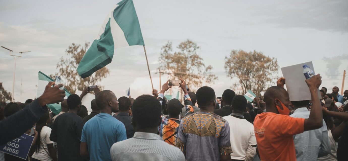 Nigerian citizens gather for official Nigeria repatriation update processing.